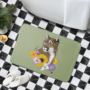 Wilde Bloemen Poema Bergleeuw Poema Badmat