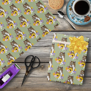 Wilde Bloemen Poema Bergleeuw Poema Cadeaupapier