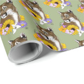 Wilde Bloemen Poema Bergleeuw Poema Cadeaupapier (Rol Hoek)