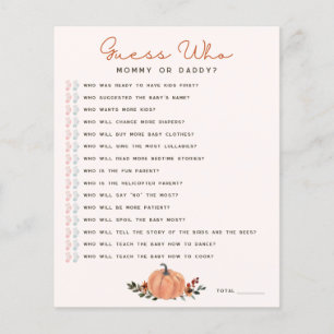 Wilde Bloemen Raad Wie Baby Shower Spel