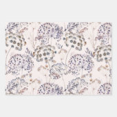 Wilde bloemen Reeks van 3 het Ompakken Papierblade Inpakpapier Vel (Voorkant 2)