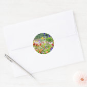 Wilde bloemen ronde sticker (Envelop)