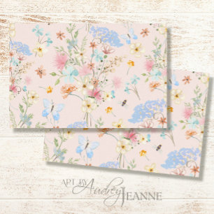 Wilde bloemen Roze vlinderbloemknol Tissuepapier