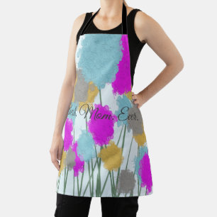 wilde bloemen schort