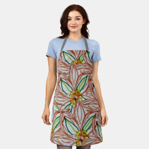 Wilde bloemen schort