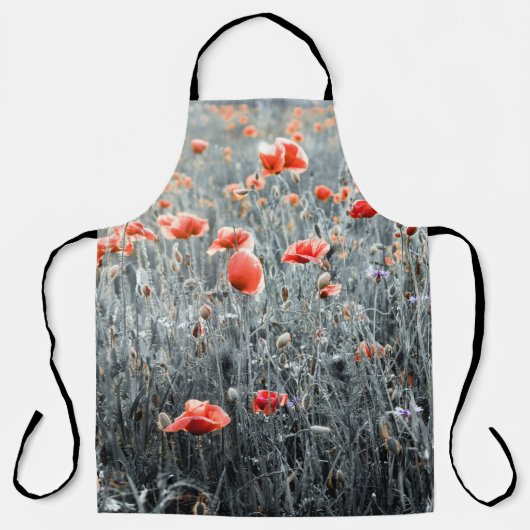 Wilde bloemen schort (Voorkant)