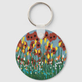 Wilde bloemen sleutelhanger (Voorkant)