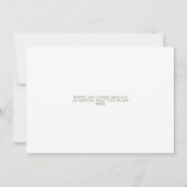 Wilde bloemen sparen de Datum Save The Date (Achterkant)