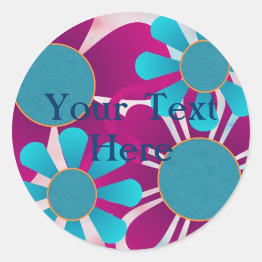 Wilde bloemen Stickers (Voorkant)