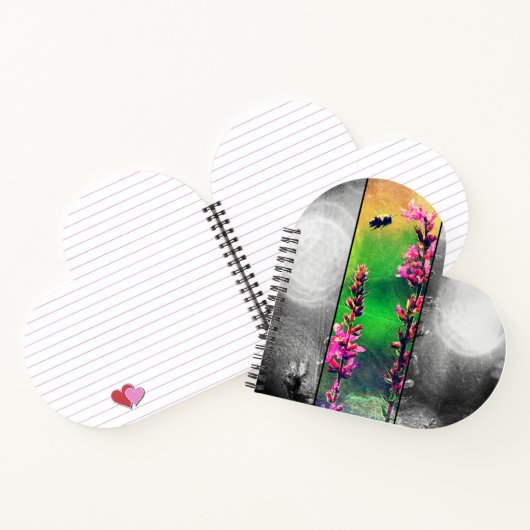 Wilde bloemen Stripe Notitieboek (Binnen)