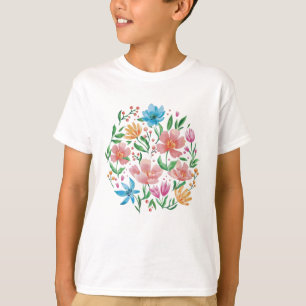 Wilde bloemen t-shirt