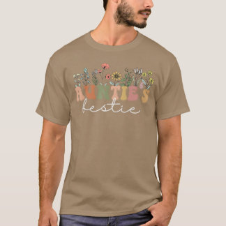 Wilde bloemen Tantes Beste vriendin Fun Schattig B T-shirt