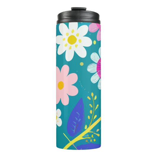 Wilde Bloemen Thermosbeker (Voorkant)