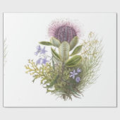wilde bloemen Thistle Cadeaupapier (Vlak)