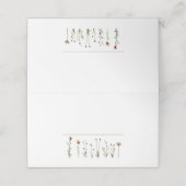 Wilde bloemen trouwnaam (Buitenkant ongevouwen)