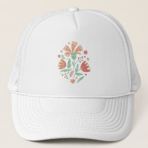 Wilde bloemen trucker pet