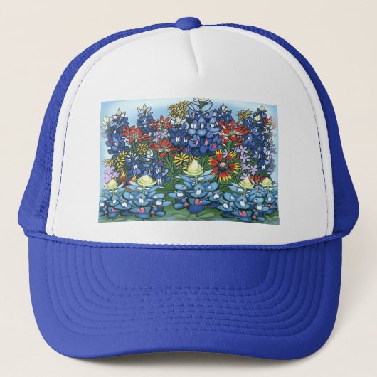 Wilde bloemen trucker pet (Voorkant)