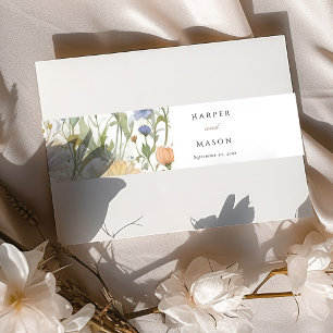 wilde bloemen uitnodigingen wikkel