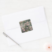  wilde bloemen vierkante sticker (Envelop)