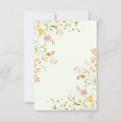 Wilde bloemen Vrijgezellenfeest Weinig bedankt (Achterkant)