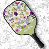 wilde bloemen vrouwelijke stijl cadeau voor moede pickleball paddle
