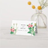 Wilde bloemen Waterverf bruiloft Periwinkle (Achterkant)