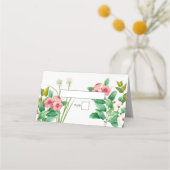 Wilde bloemen Waterverf bruiloft Periwinkle (Voorkant)