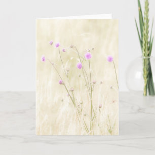 Wilde bloemen Wenskaart Kaart