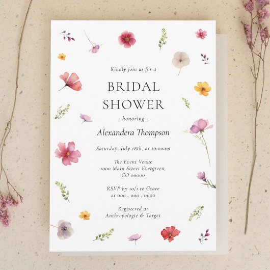 Wilde bloemenliefde in het Vrijgezellenfeest Bloom Kaart