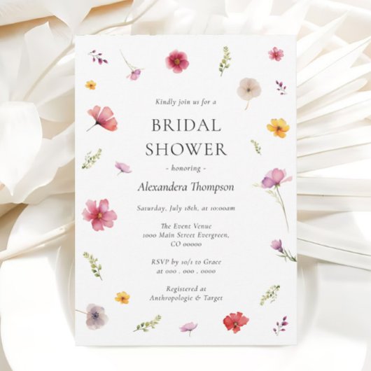 Wilde bloemenliefde in het Vrijgezellenfeest Bloom Kaart