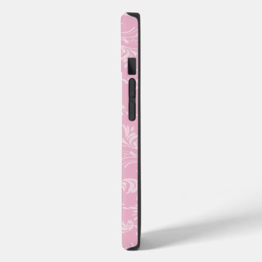 Wilde bloemenroze roze zwart Case-Mate iPhone case (Achterkant / Links)