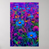 Wilde Bloemenspanning Poster (Voorkant)