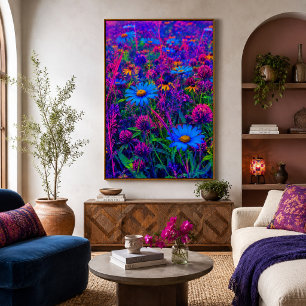 Wilde Bloemenspanning Poster