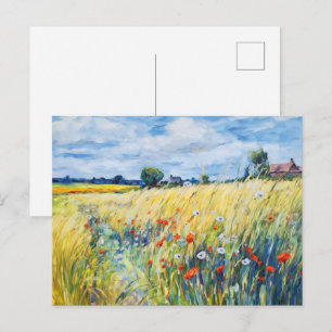 Wilde Bloemenvelden langs de Havel Briefkaart