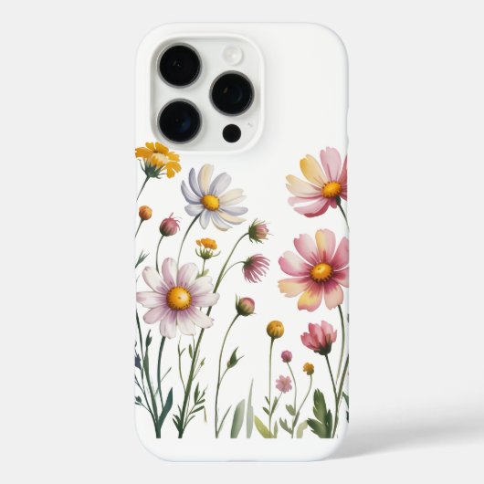 Wilde Bloemenweide Case-Mate iPhone Case (Achterkant)