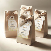 Wilde Bloemenweide Pastel Lentetuin Bedankt Cadeaulabel