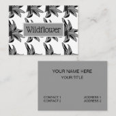 Wilde bloemkunst visitekaartje (Voorkant / Achterkant)