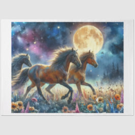 wilde-bloempaard tissuepapier