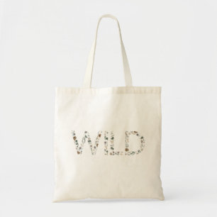 Wilde bloempatroon Cute trendy moderne bloemen Tote Bag