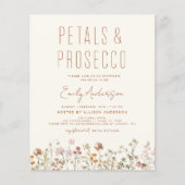 Wilde bloempitten en Vrijgezellenfeest van Prosecc Flyer (Voorkant)