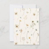 Wilde bloempitten en Vrijgezellenfeest van Prosecc Kaart (Achterkant)