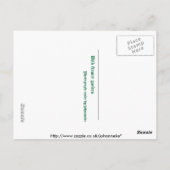 Wilde bloemtuin briefkaart (Achterkant)