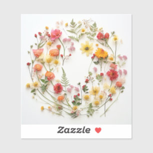 Wilde-bloemvoederregeling Sticker