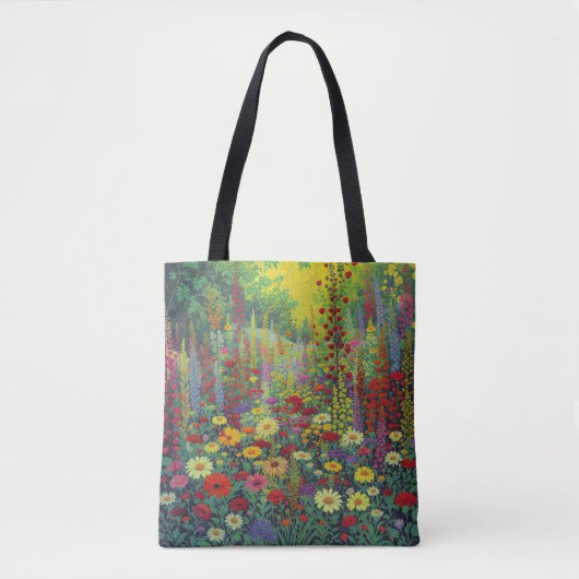 wilde-bloemweide-Canvas tas (Voorkant)