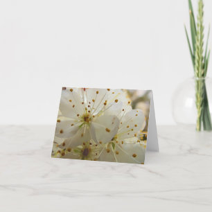 Wilde bloesems Impressionistische Kunst Blank binn Notitiekaartje