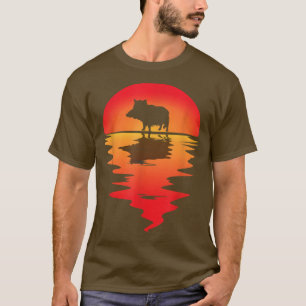 Wilde Boar Hunting Sunset Wild Hog Hunting Wild Bo T-shirt