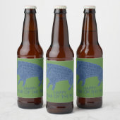 Wilde Boar met looppas Bier Etiket (Flessen)