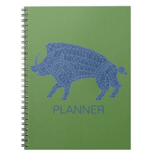 Wilde Boar met looppas Notitieboek