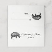 Wilde Boar Tekening BW (Buitenkant ongevouwen)