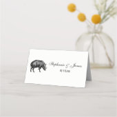 Wilde Boar Tekening BW (Voorkant)